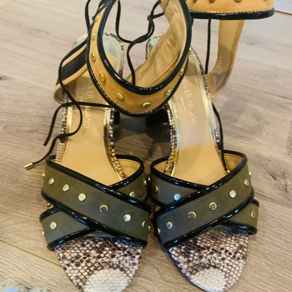 River island sandal with block heel